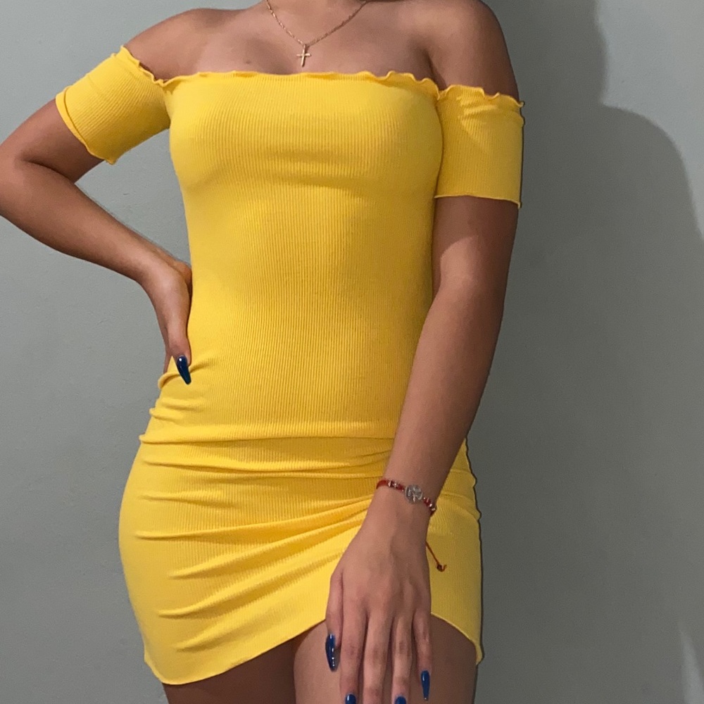 Yellow Mini Dress